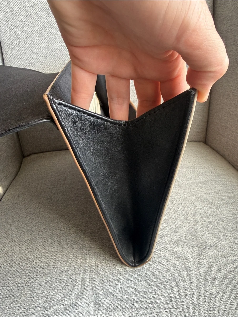 Express Envelope Clutch - Black, Cream & Brown